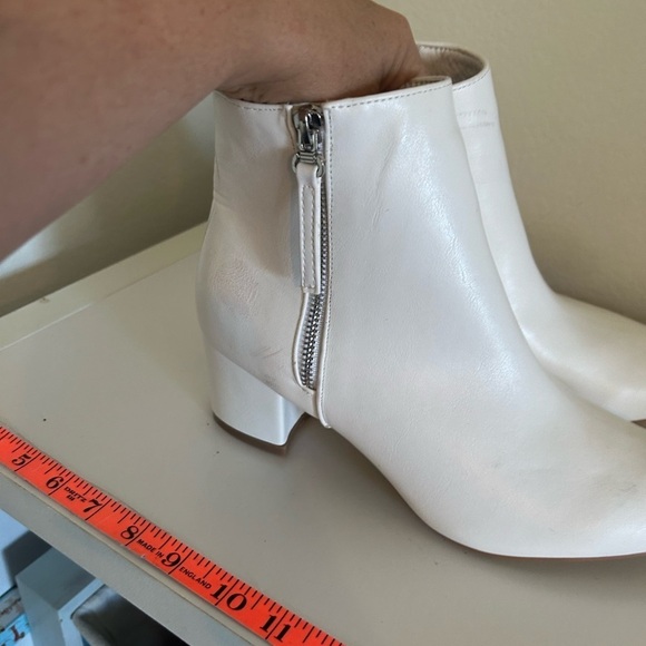 White ankle zip boots size 10 - Picture 8 of 10